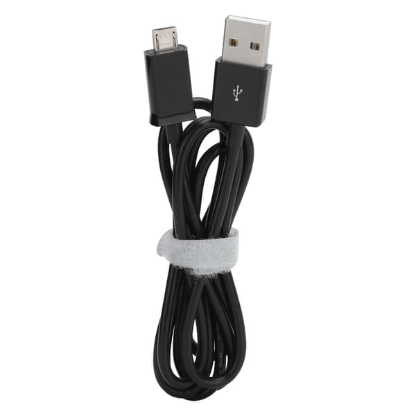 2 stk 1 m telefonladekabel Micro USB hurtigladekabel PVC-datakabel for AndroidBlack_tfrf