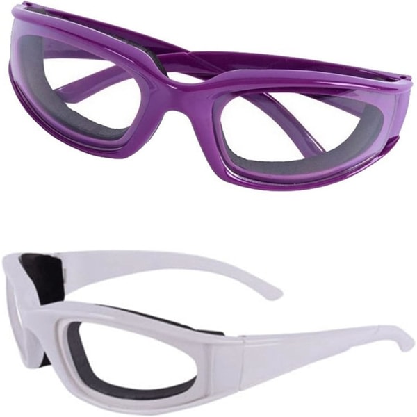 CDQ Skyddande lökskurna glasögon Anti-reflex svamp Antitrycksglasögon (lila) violetti