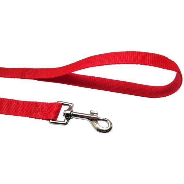 Nylon hundekobbel for små og mellomstore hunder, 10 fot 15 fot 20 fot 30 fot langt kobbel hund/valp bly-3M*2,5 cm rød