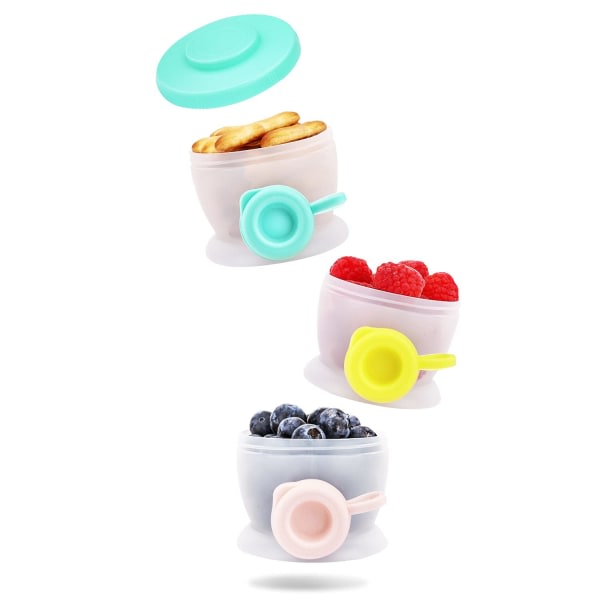 CDQ Baby Formula Dispenser, stapelbar mjölkpulverformelbehållare som inte spills, Julformelhållare Snack Fruktkex Förvaring för resor, på språng,