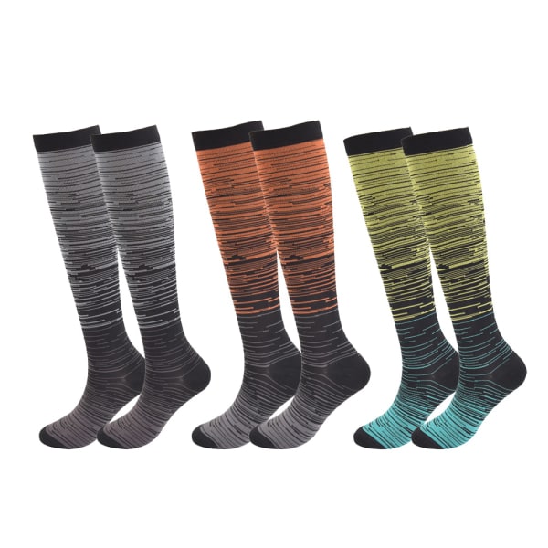 3 par Gradient kompressionsstrumpor - L/XL, atletiska zdq