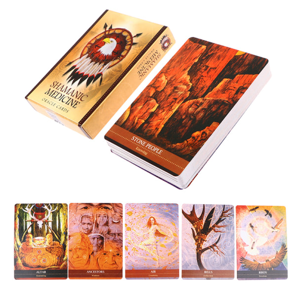Shamanic Medicin Oracle Cards Tarot Prophecy Divination Deck P Flerfärgad en one size