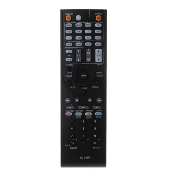 Udskiftningsfjernbetjening RC-898M til Onkyo TX-NR5008 TX-NR709 TX-NR646 TX-NR747 TX-NR545 AV-modtager Controller