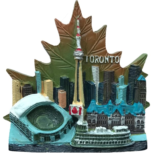 Kylskåpsmagnet 3D, Toronto Kanada berömd turistsouvernir