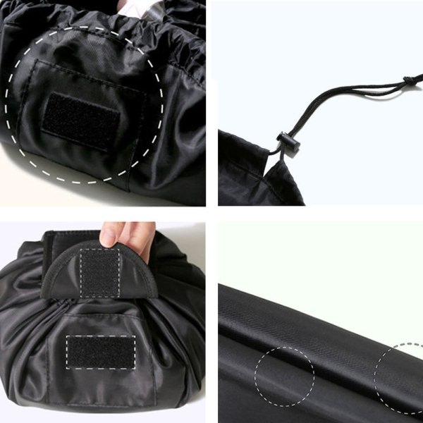 Udvidbar Kosmetikpung Sort one size SQBB