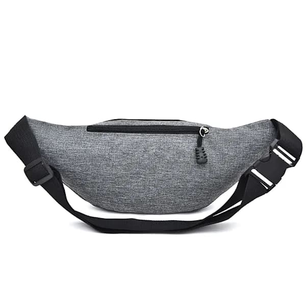 Smooth Comfortable Waist Bag Mobile Phone Bag Shoulder Bag Light Grey light grey ljusgrå