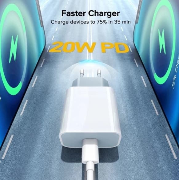 2 stk 20W hurtig iPhone-lader med 2 stk 2m USB-kabler_tfrf 1
