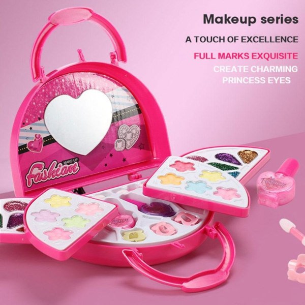 1 sæt Girl Make Up Set Tvättbart Makeup Kit for små barn Barn