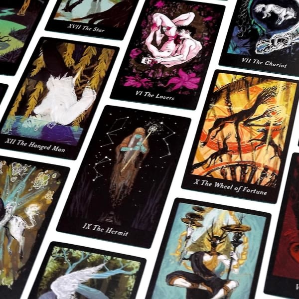 Lubanko Tarot Deck - Roligt sällskapsspel för tarotälskare - Födelsedagsfest - Svart - zdq