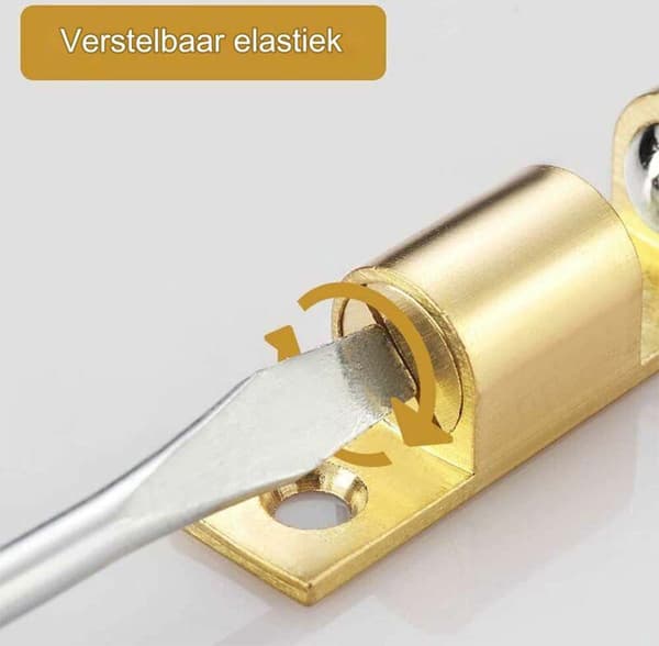 Trycklås, magnetlås för köksskåp och låda, zinklegering, 6 stycken