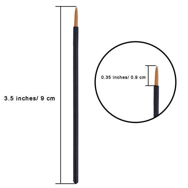 100-pakning engangs eyeliner-børsteapplikator sminkeverktøy