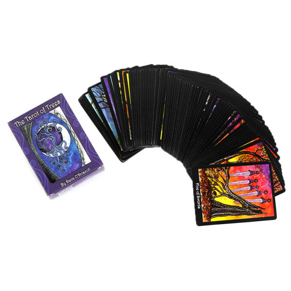 Tarot of Trees Prophecy Divination Deck Familjefest Brädspel Flerfärgad one size