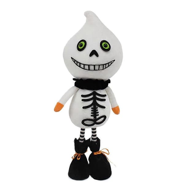 Frankenstein Plyslegetøj Hvidt spøgelse Sort Kattedukke Halloweengave White_tfrf White