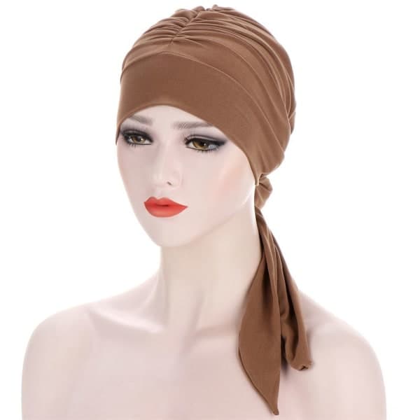 Turban för kvinnor, håravfall, Khaki_tfrf