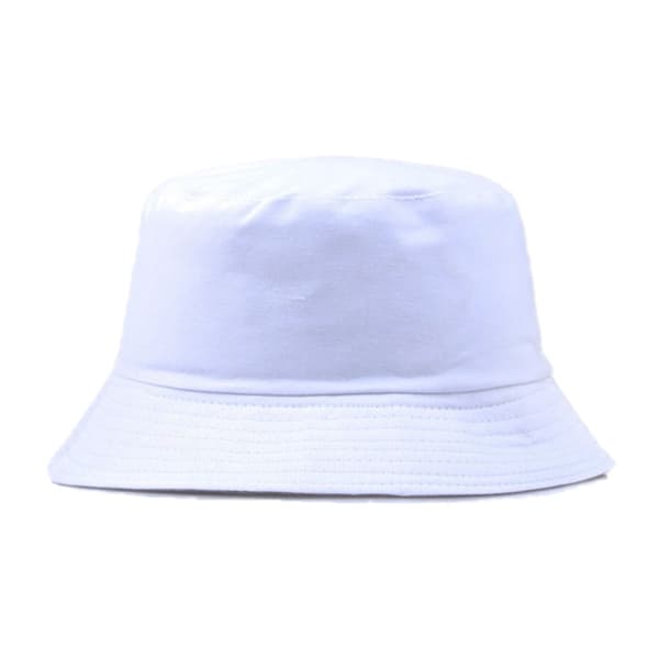 Vit Fiskehatt Bucket Hat Mössa Hatt vit white one size