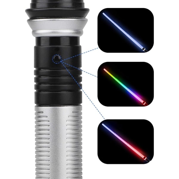 Induksjonsfargeendrende sverd her lightsaber drakt syv farger Multicolor Teleskopisk