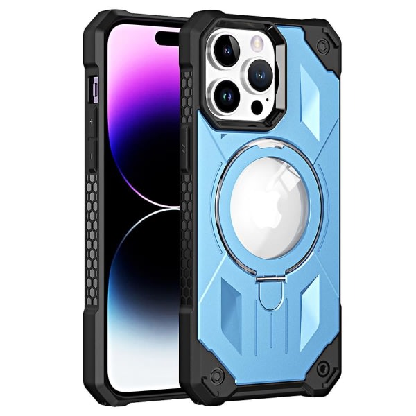 Case for Iphone 14 Pro Anti-drop magnetiskt phone case PC+tpu cover Sininen