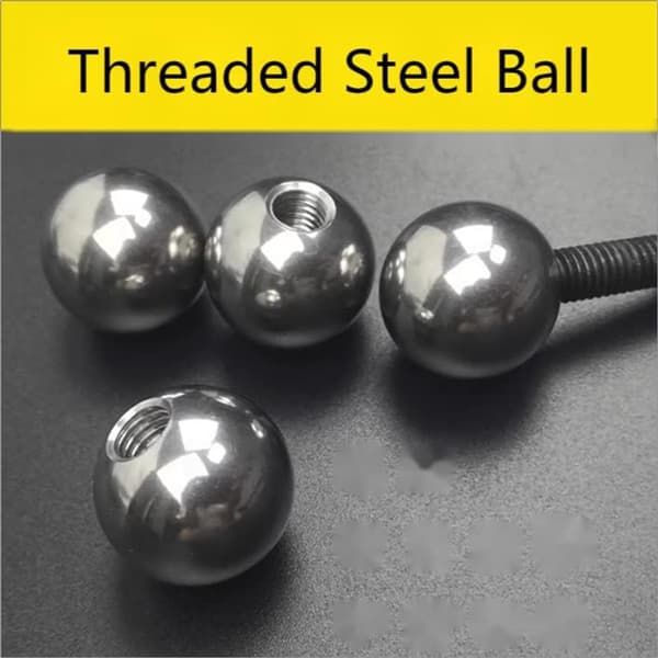 20 gjengede stålkuler - 10 mm erstatningskuler i kromstål - M4-gjenge for Kossel K800 3D-printer magnetisk kulehodesystem
