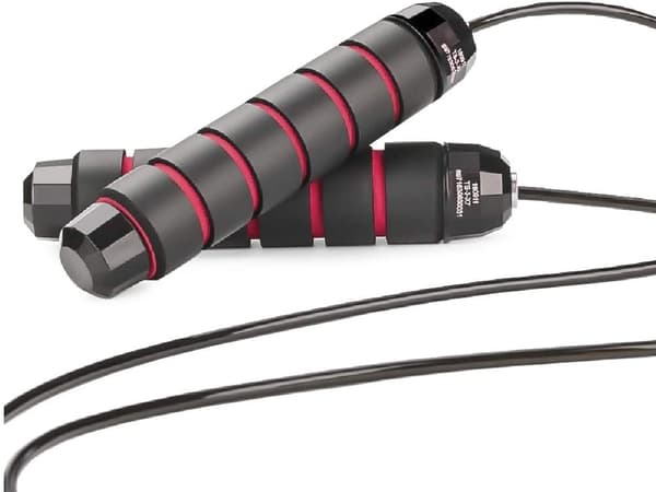 Hopprep med Kullager - Speed Rope Red Röd
