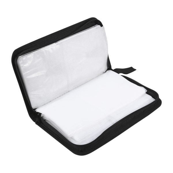 Faux PU-skinn 80-platers CD DVD-holder Cover Case Organizer Lommebok Veske Albumveske