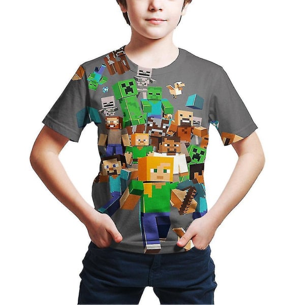 Minecraft-pelipainatus lyhythihainen T-paita lapsille B B