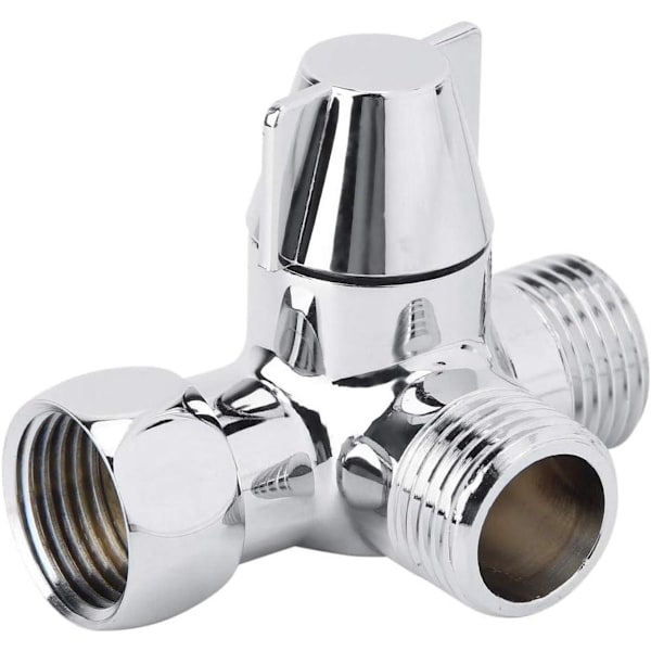 Dusjhodeadapter Ventilforbindelse G1/2 3-veis omskifterventil T-formet - Erstatning for bidédusj