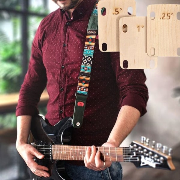 3 st Gitarrhals Shims Elgitarr Ersättningsdelar
