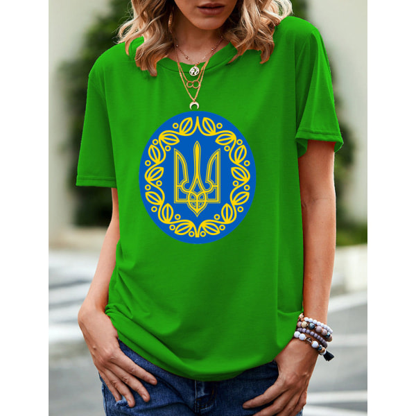 Stå med Ukraine V-hals T-shirt Stop War Support Ukrainians Tee zdq