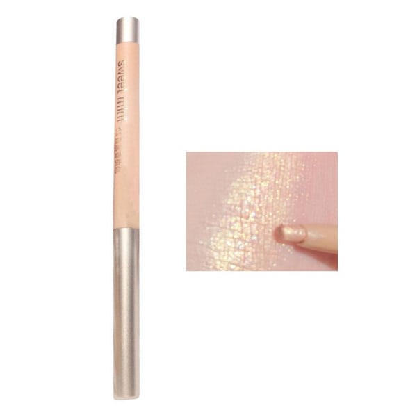 Vattentät Liggande Silkesmask Pen Glitter Shimmer Pigment Håller länge 01 # Champagne Sunset yksikokoinen