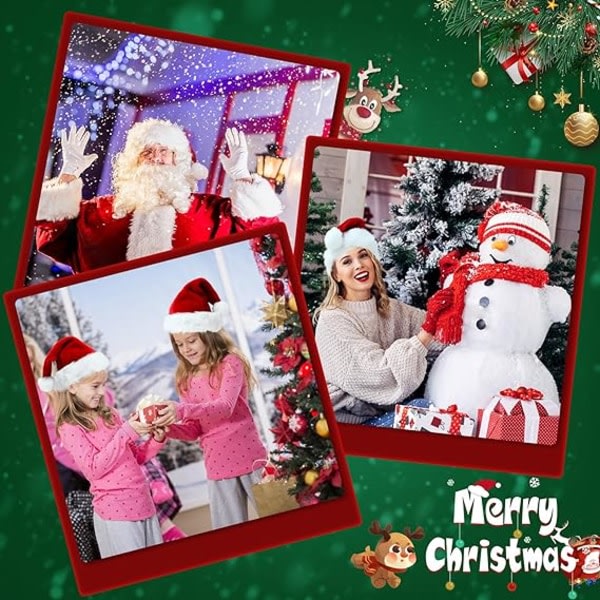 Juldekorationer Tomtehattar och skägg Julmössa Set Familjefest Juontaja Snygg nyhet Kostymklänning för vuxna Tonåringar Barn Barn