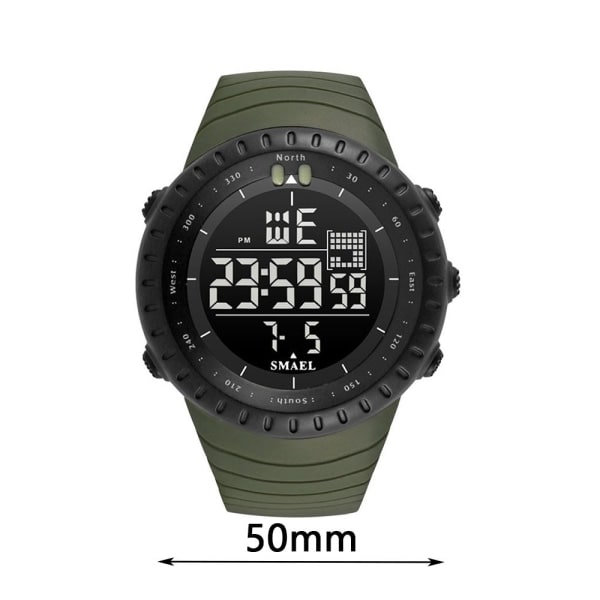 Ur LED Digital Armbåndsur SVART sort black