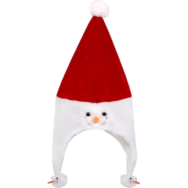 Plysch Frosty Snowman Jul Novelty Mössor (Plysch Snowman)