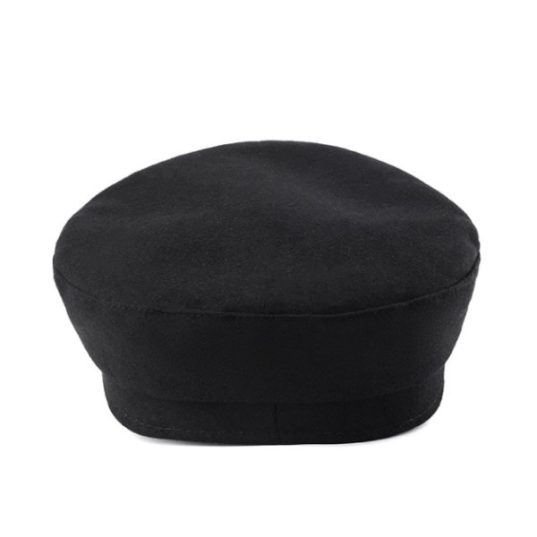 Chaufför Top Cap Svart Basker Fancy Dress Åttahörnig Hatt SQBB