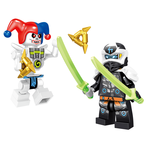 32 kpl:n setti go Minifigures Kai Jay Sensei Wu Master Building musta yksi koko