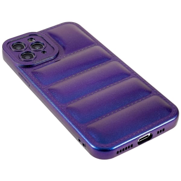 Elektroplätering Stötsäkert case till Iphone 11 Pro 5,8 tms puhelinfodral med exakt cover anti-scratch Anti-dropp Tpu-skal - Blå null none