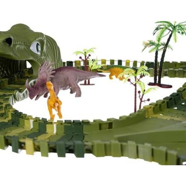 Stor Bilbana för Barn - Dinosaurie Grön