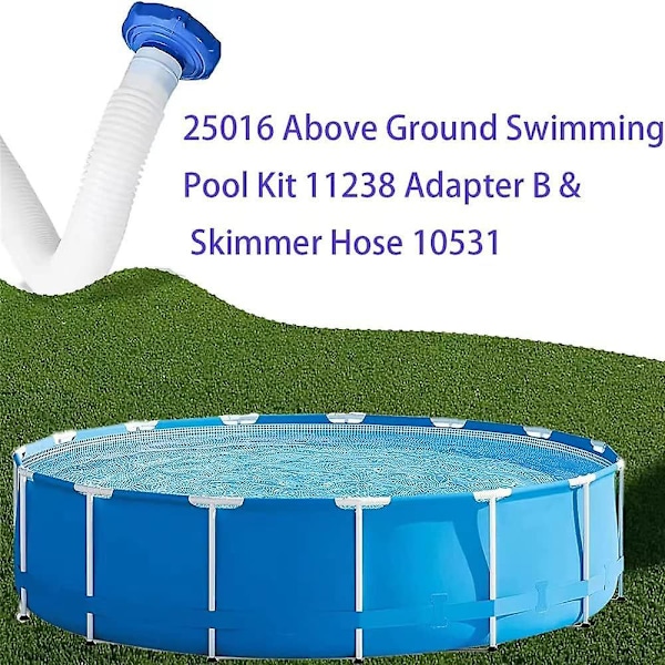 Intex 25016 Skimmer Slang 10531 med Adapter B 11238 för Pooler Ovan Mark