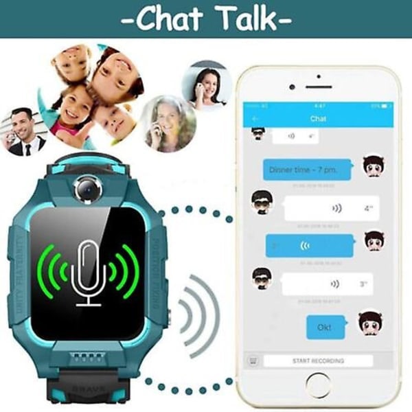 Barns Smartklocka Kamera  Sos Samtal Telefon Klockor Pojkar Flickor Julgåva