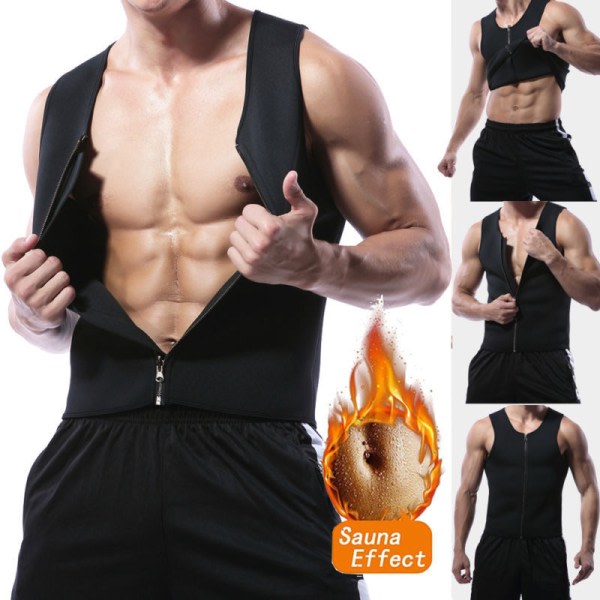 1. Herr Bastu Sportkläder Midjetrener Fitness Shapewear zdq