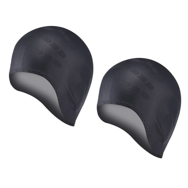 CDQ Unisex cap för kort och långt hår Silikonbadmössor
