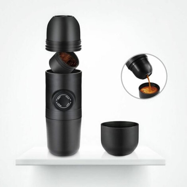 70ml portabel kaffemaskin manuell kaffebryggare mini färsk