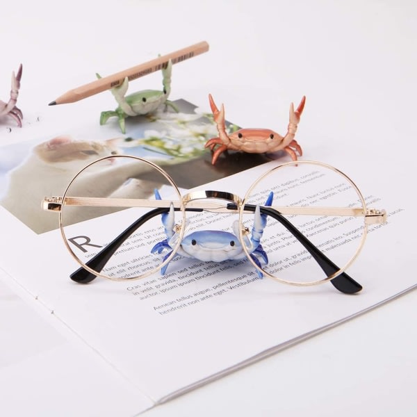 Pennhållare för skrivbord, Japanese Creative Cute Crab Pennhållare Purple CDQ