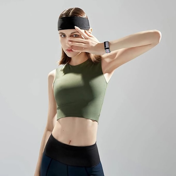 3 elastiske håndledsbånd, kompatible med Fitbit Charge 5/Fitbit Charge 6 armbånd til mænd og kvinder, åndbare og justerbare C