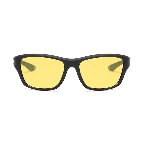 Uv400 Solglasögon Reptåliga solglasögon Högelastiska solglasögon för utomhusbruk Svart Gul ingen