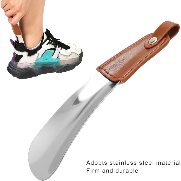 1 sko utdragbar i rostfritt stål, utdragbar metallsko,