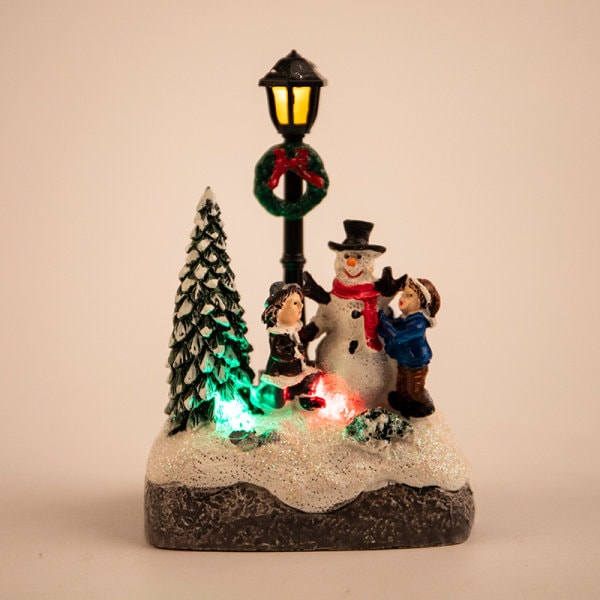 Jul LED Lighted House Bordsskiva Centerpieces Village Scene Multicolor One Size