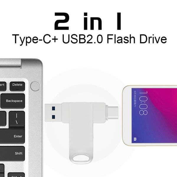 CDQ 1 ST Pennenhet 64GB OTG Typ C USB 2.0 Flash Drive