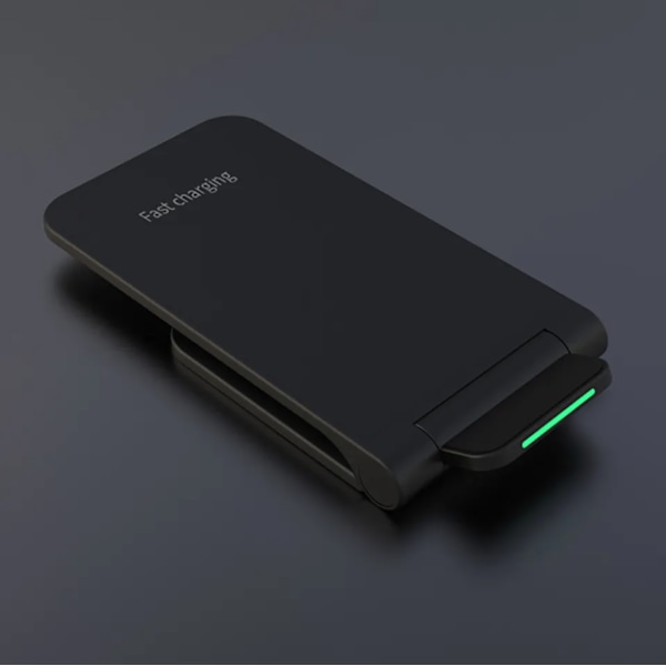 Trådløs Lader - SAMSUNG - IPHONE - HURTIGLADING - Qi hvit white