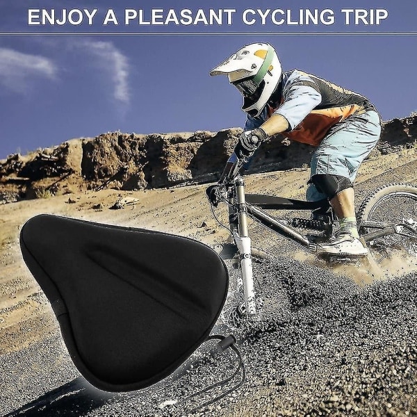 Gelcykelsadelskydd - Stor gelcykelsadelskydd Extra komfort, Kompatibel
