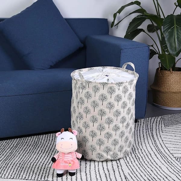 Laundry Hamper Storage Sorter with Drawstring, Foldable Laundry Basket